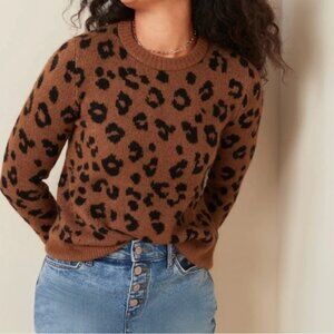 Old Navy Leopard Print Sweater- NEW